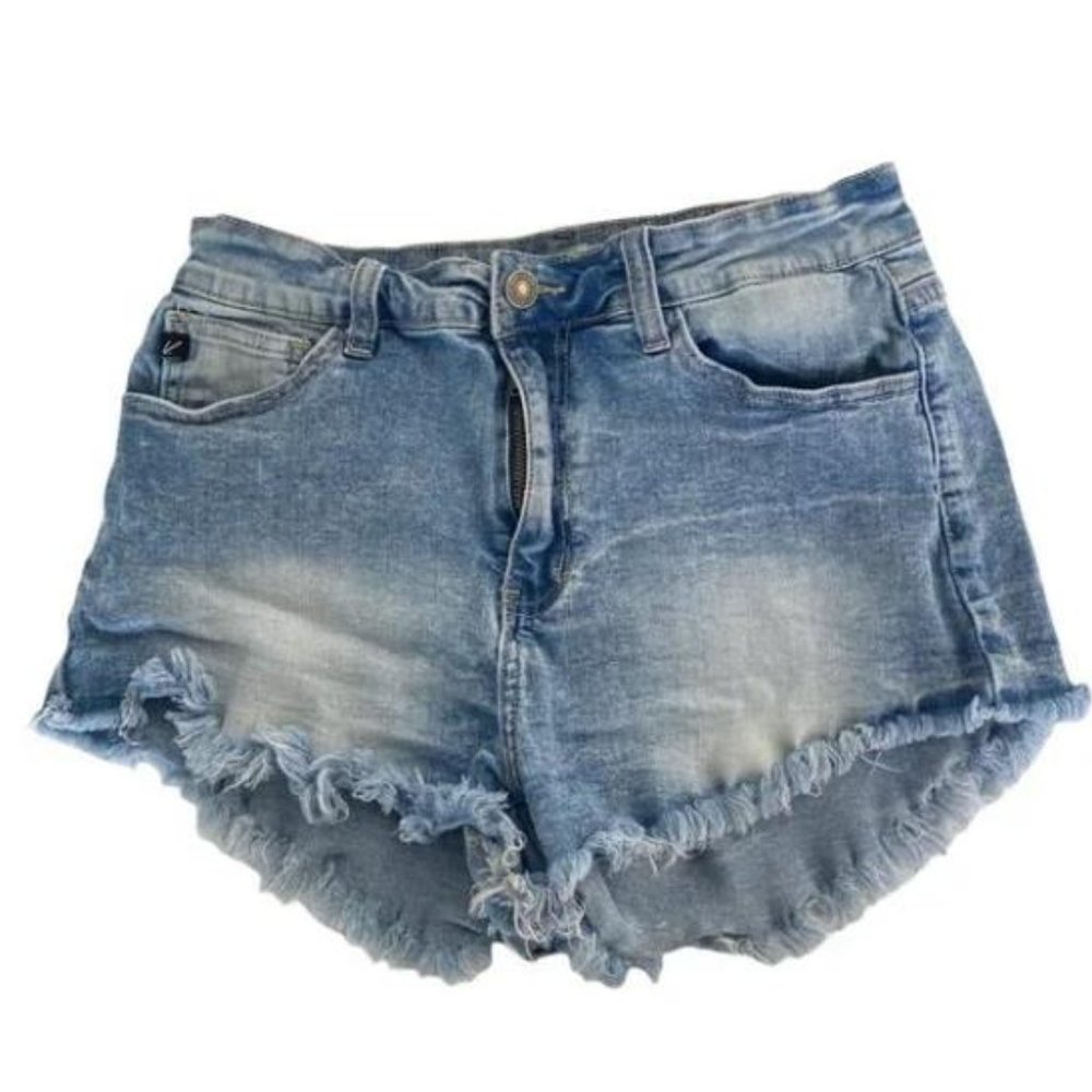 Kancun Blue Jean Cutoff Shorts Juniors 11 Distressed